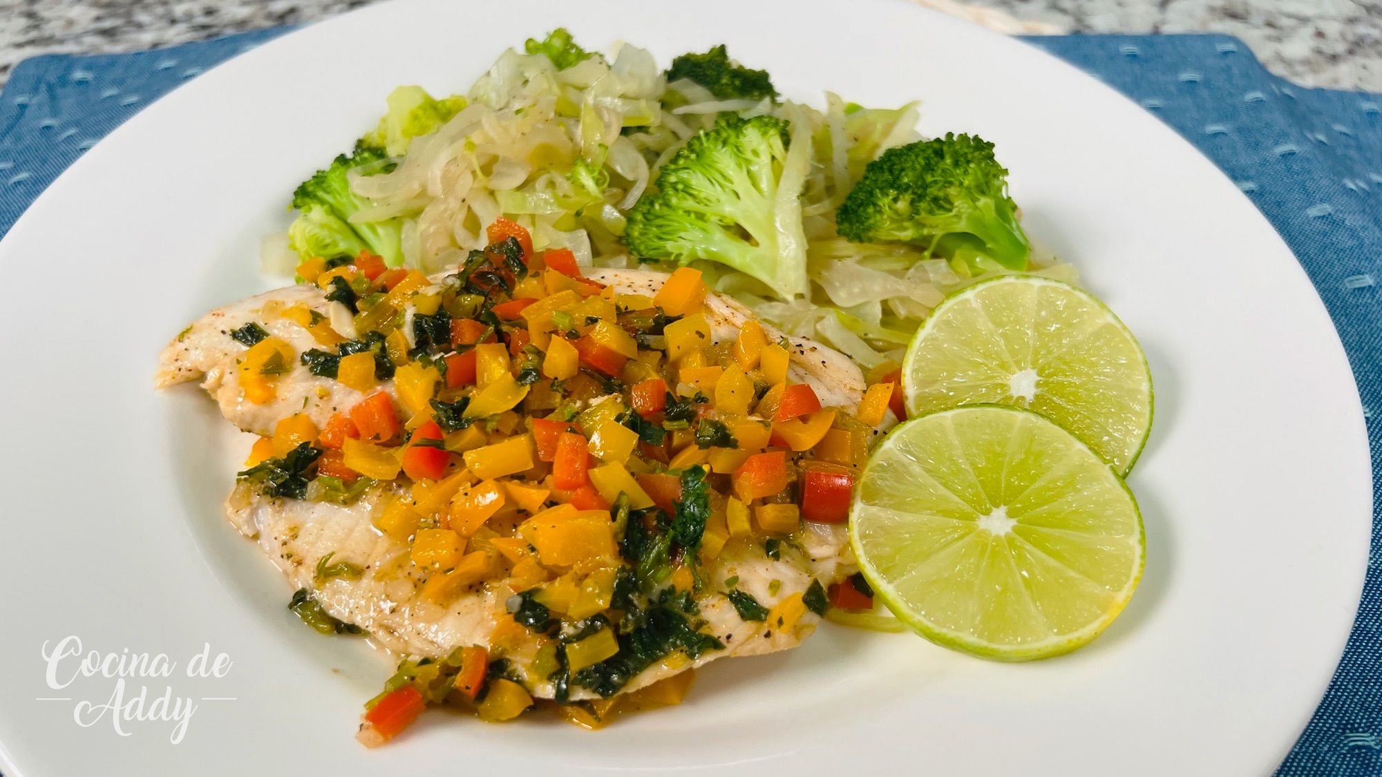 Pescado en salsa de cítricos